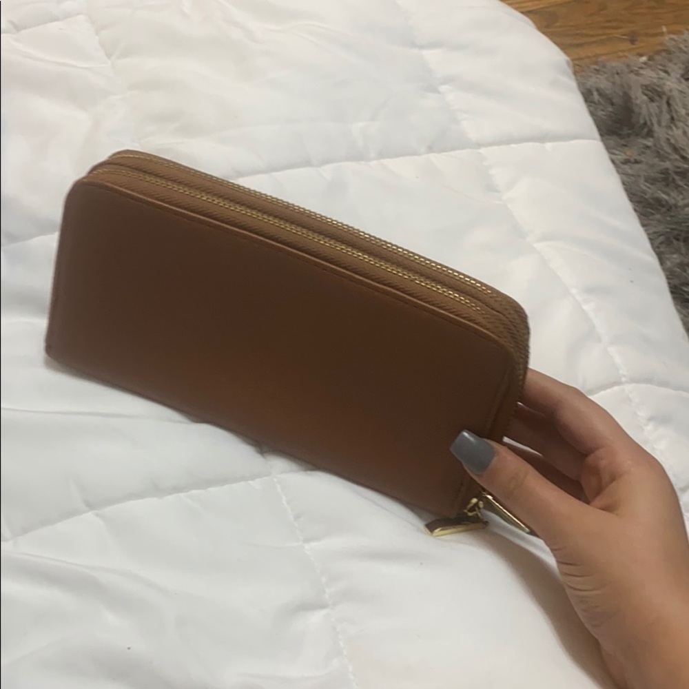 A  brown wallet